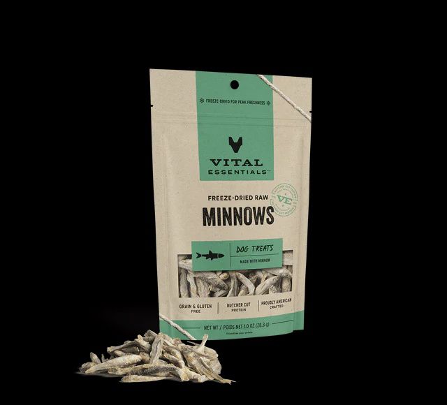 Vital Essentials - Minnows Freeze Dried Raw Dog Treats, Size: 1.0 oz