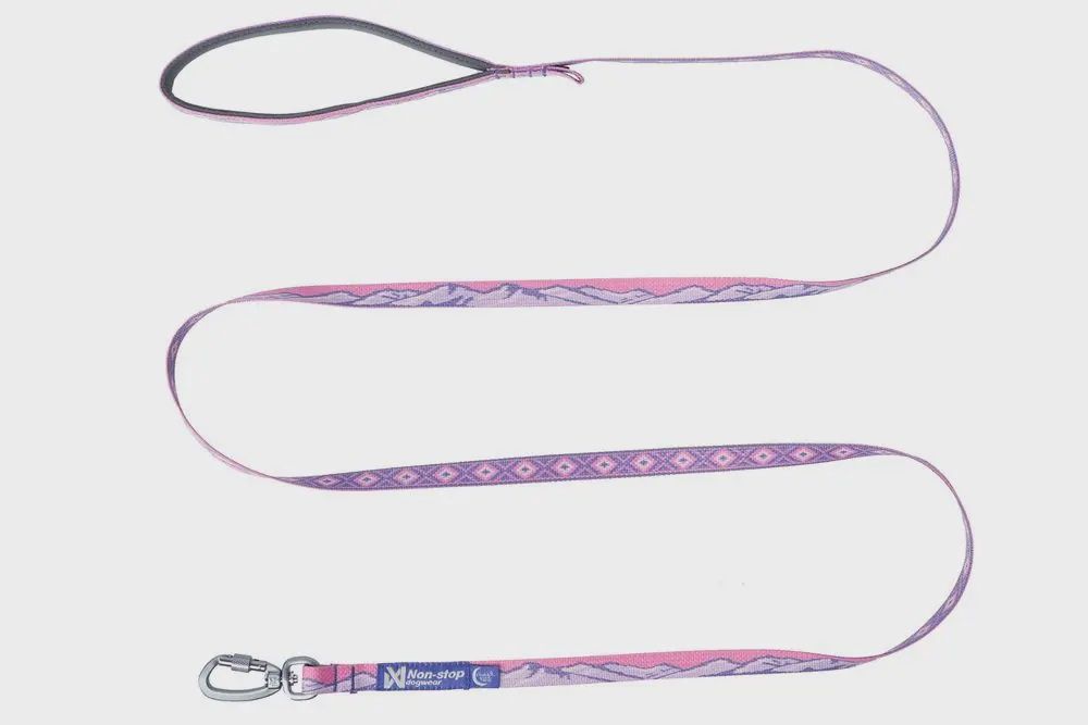 Non-Stop Dogwear - Trail Quest Dog Leash Rachel Pohl Edition 15mm/2m, Colour: Purple/Pink