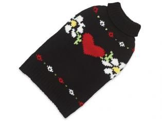 Up Country - Hearts/Flowers Dog Sweater