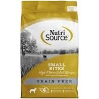 NutriSource - Grain-Free Small Bites High Plains Select Recipe Dry Dog Food, Size: 4lb