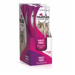 Nulo - Nulo Freestyle Perfect Purees Beef &amp; Sardine Recipe Grain-Free Lickable Cat Treats, 0.5-oz