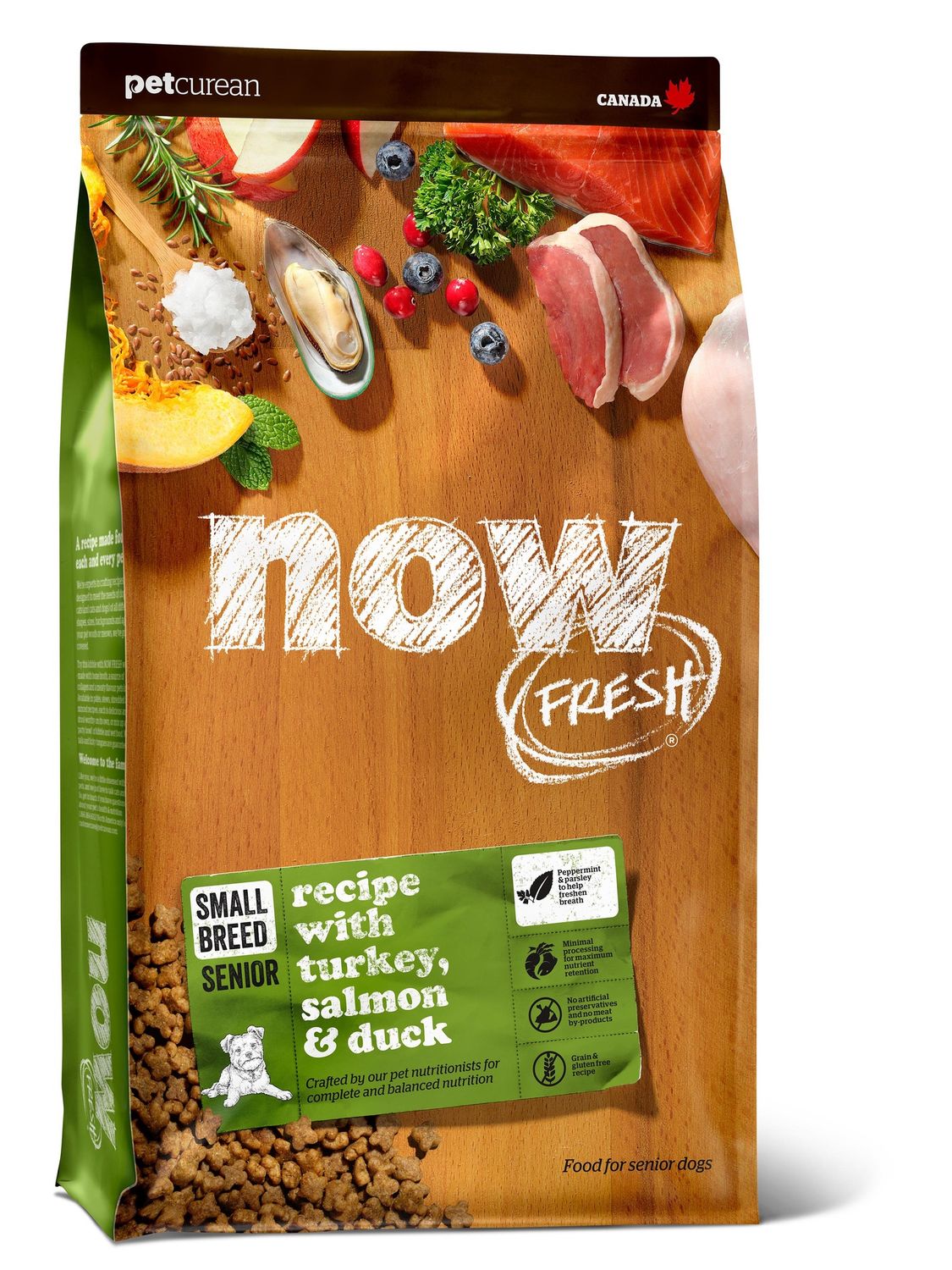 Petcurean NOW - Small Breed Senior Recipe with Turkey, Salmon &amp; Duck