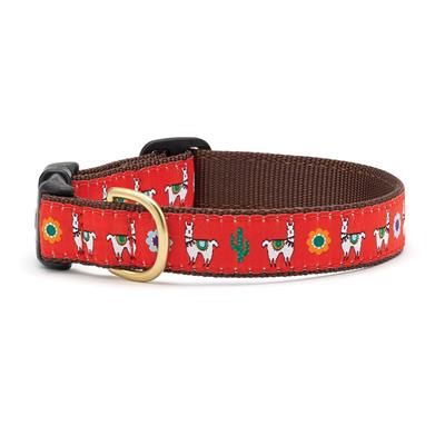 Up Country - Llama Dog Collection Dog Collar, Size: SM