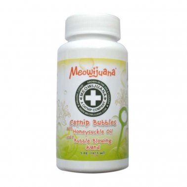 Meowijuana -  Catnip and Honeysuckle Bubbles For Cat 5 Oz