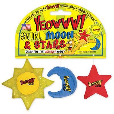 Yeowww - Catnip Sun, Moon &amp; Stars cat toy