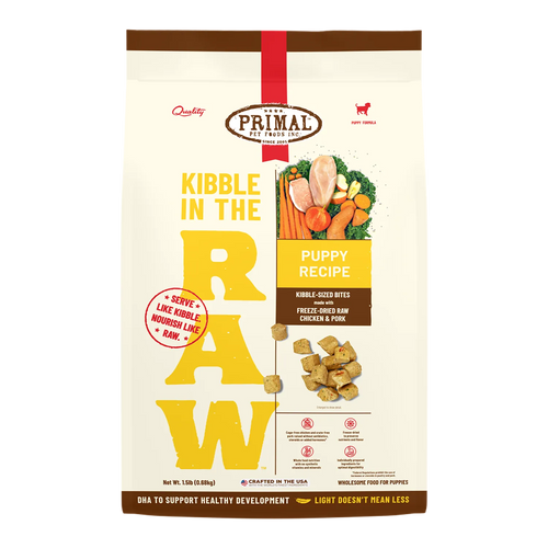 Primal - Kibble in the RAW Puppy Recipe