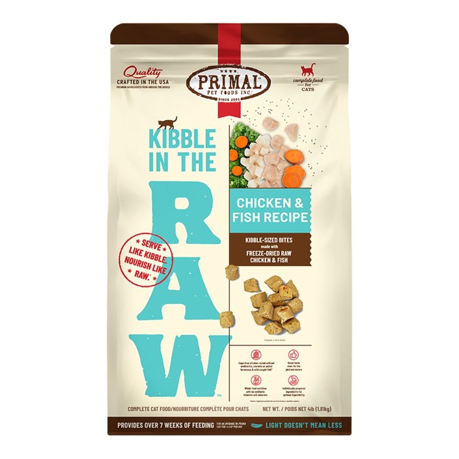Primal - Kibble in the RAW Chicken &amp; Fish Freeze Dried Cat Food