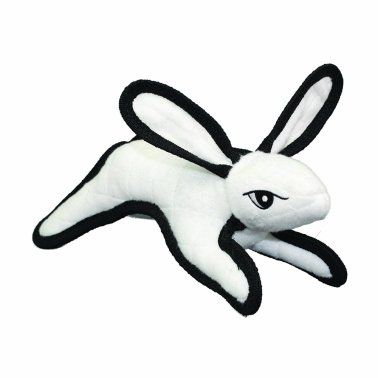 Tuffy - Junior Barnyard Rabbit White Dog Toy