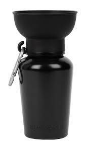 Springer - Flip dog travel water bottle, color: Black