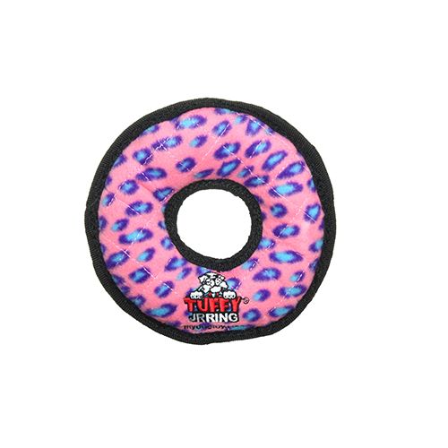 Tuffy - Ring JR Dog Toy, color: Pink Leopard