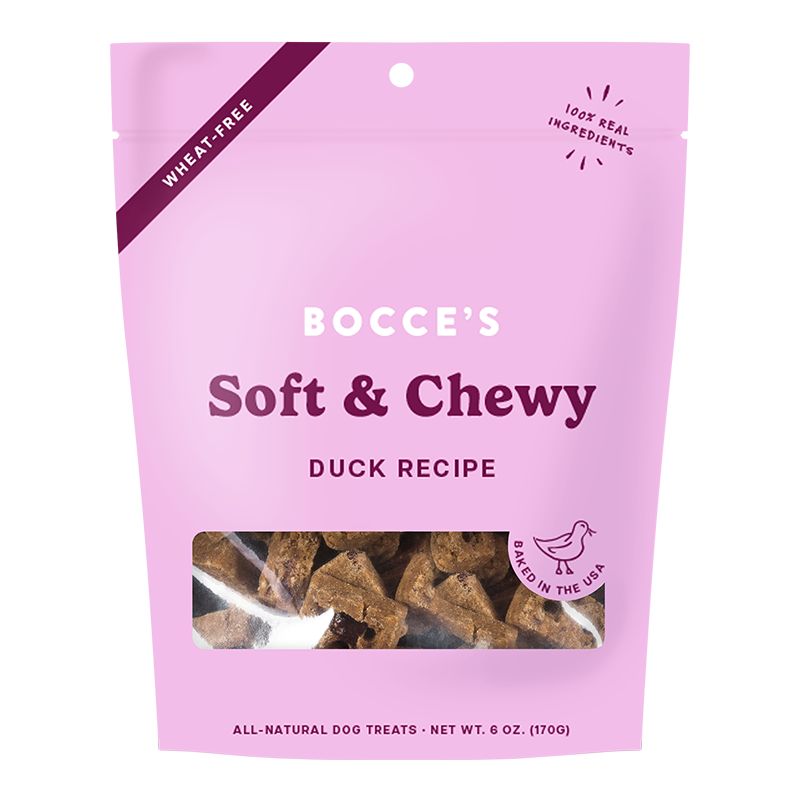 Bocce's Bakery - Duck Recipe Soft &amp; Chewy  Dog Treats 6oz