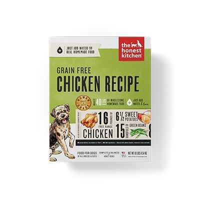 The Honest Kitchen - Grain-Free Chicken Recipe Dehydrated Dog Food, Dog Size: 4# Box