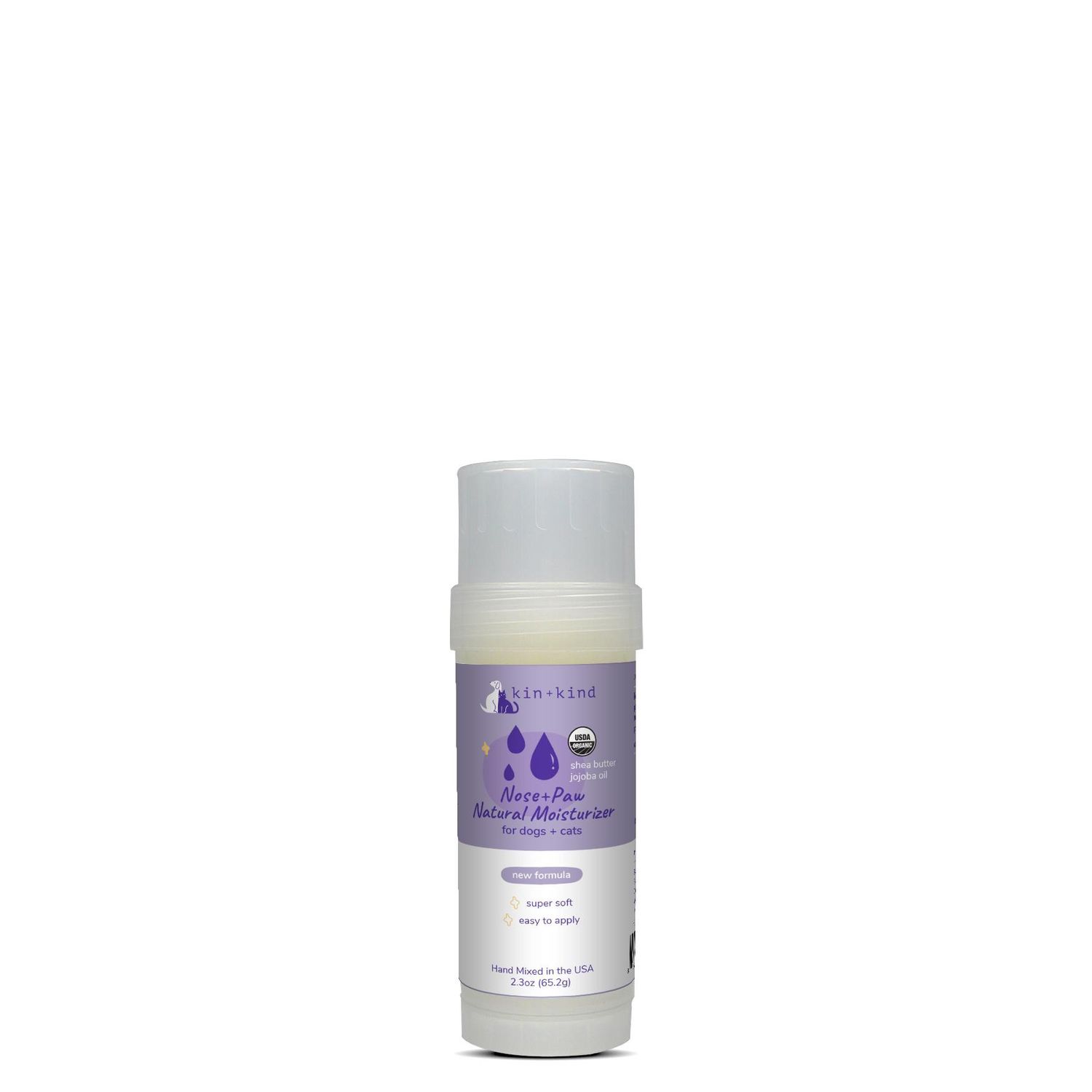Kin + Kind - Organic Nose &amp; Paw Moisturizer Stick for Dogs &amp; Cats 2.3 oz