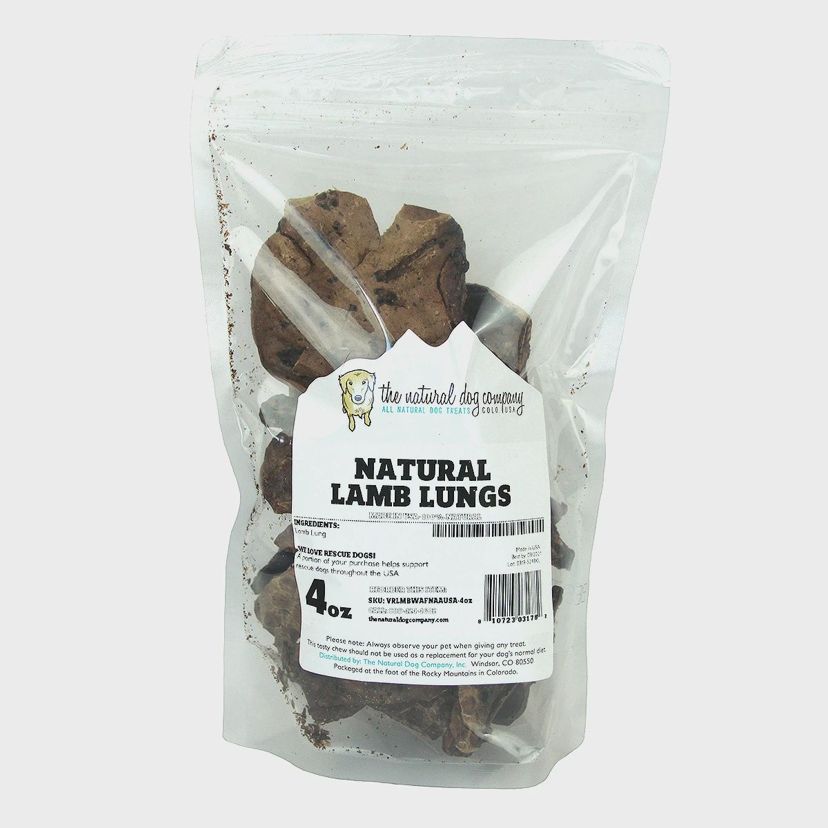 The Natural Dog Company - Lamb Lung Wafers