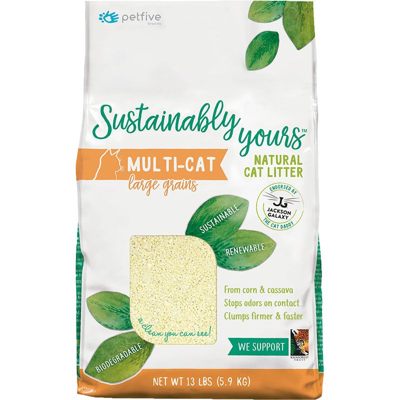 Sustainably Yours - Multi Cat Large Grains Natural Cat Litter