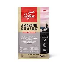 Orijen - Amazing Grains Fit &amp; Trim Adult  Dry Dog Food, Size: 4#