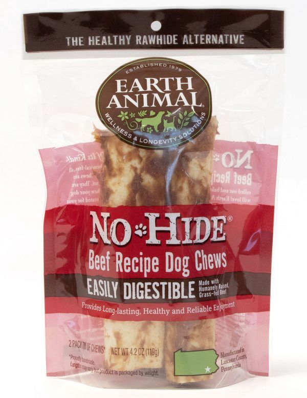Earth Animal - No Hide Chew Beef 7" 2 Pack