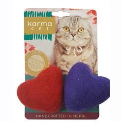 Karma Cat -Hearts Wool Cat Toy