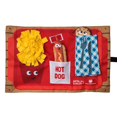 Outward Hound - Activity Matz Fast Food Fun Game Plush Dog Puzzle Mat