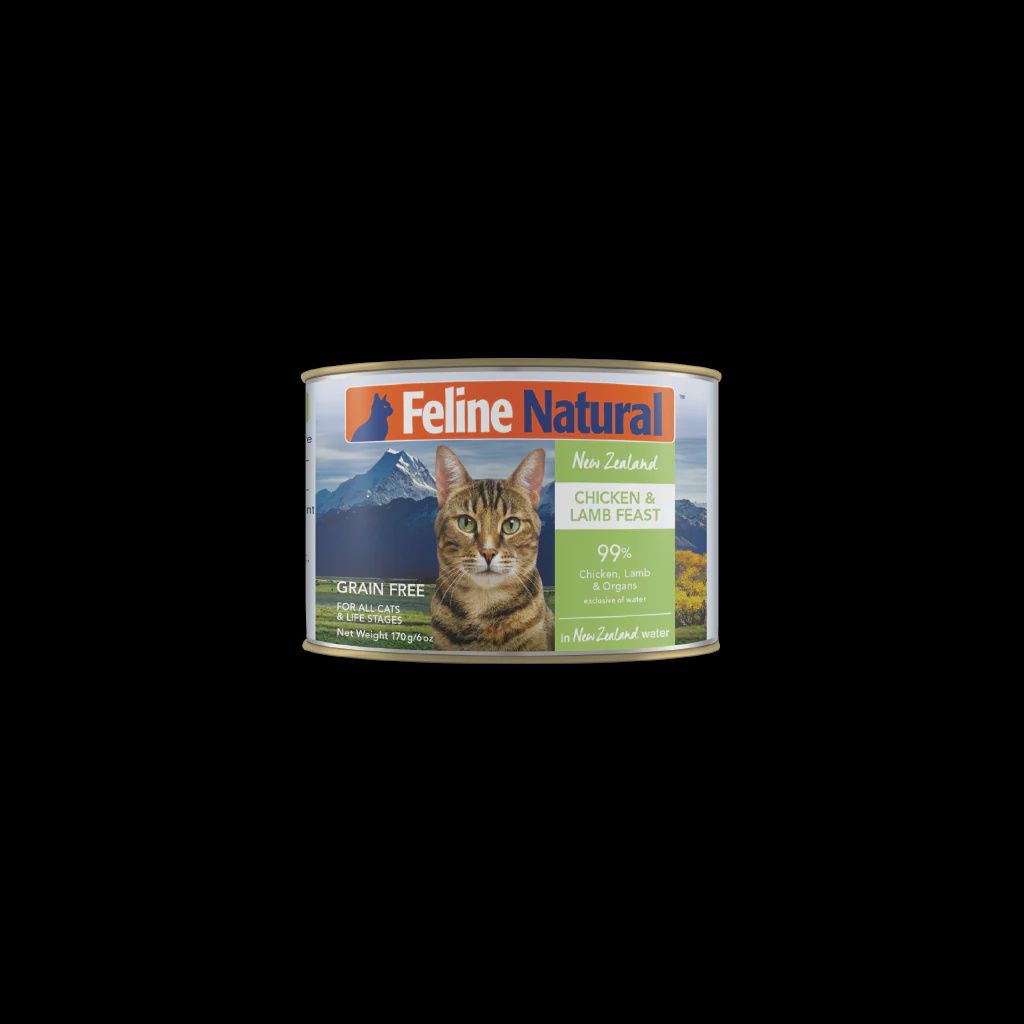 Feline Natural - Chicken &amp; Lamb Wet Cat  Food 6 oz.