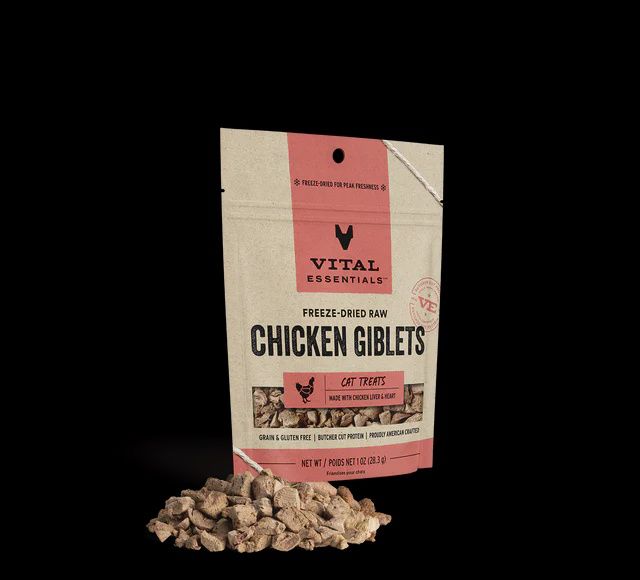 Vital Essentials - Chicken Giblets Freeze Dried Raw Cat Treats 1oz