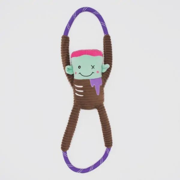 Zippy Paws - Halloween RopeTugz Dog Toy, Style: Zombie
