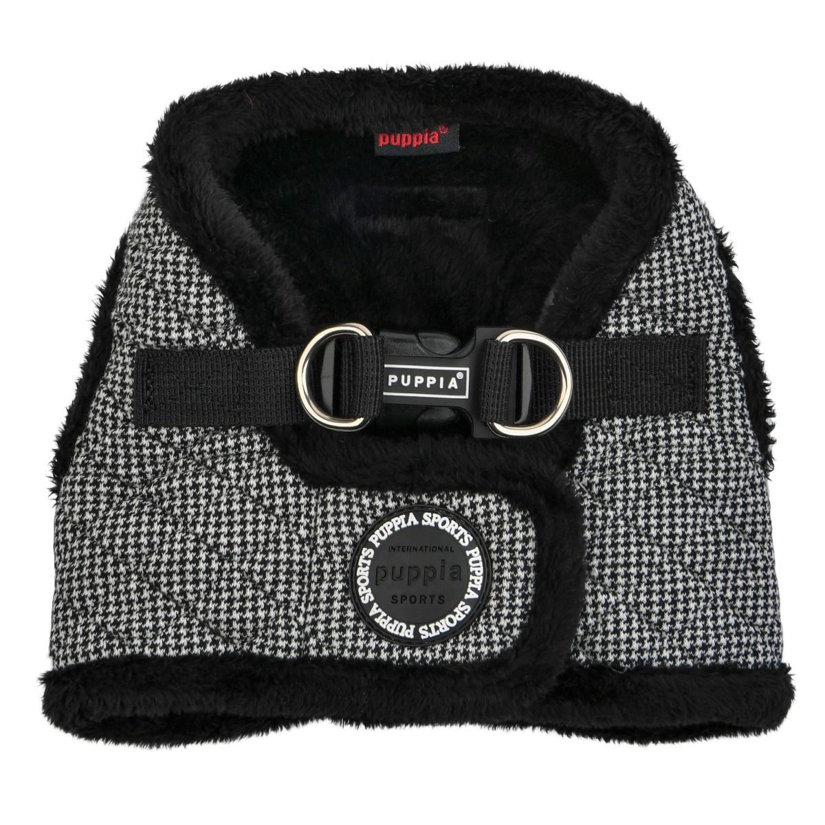 Puppia - Gaspar Harness B Dog Harness, Size: Small, color: Black