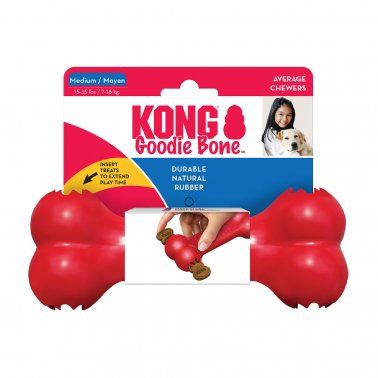Kong - Goodie Bone Red, Size: Medium