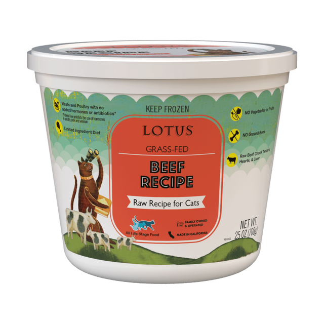 Lotus - Fozen Raw Beef Cat Food 16oz