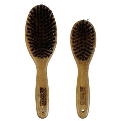 Bamboo Groom - Oval Pin Brush with Natural Boar Bristles