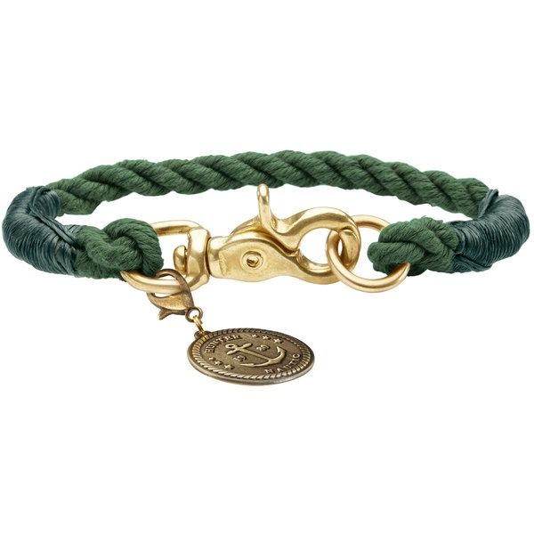 Hunter - Collar List Rope Dog Collar, Size: List 40, color: Olive