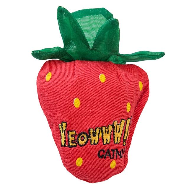 Yeowww - Strawberry Catnip Toy, Style: Red