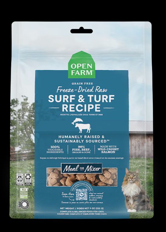 Open Farm - Surf &amp; Turf Freeze Dried Raw Cat Food