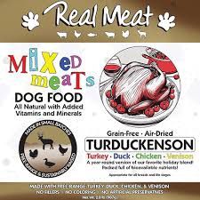 The Real Meat Company - Mixed Meats Turduckenson (A Holiday Favorite, Year round) Dog Food, Size: 2#
