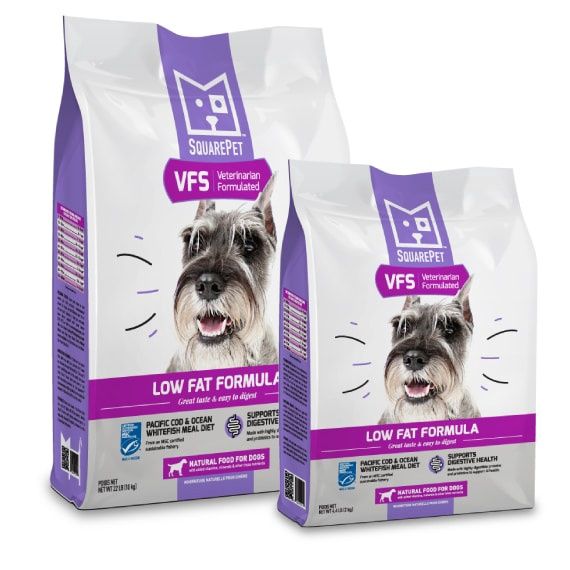 Square Pet - VFS (Veterinarian Formulated Solutions) Low Fat Formula Dry Dog Food, Size: 4.4 #