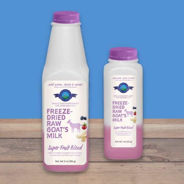 Shepherd Boy Farms - Freeze Dried Raw Goat's Milk Super Fruit Blend, Size: 1 oz/16 fl oz