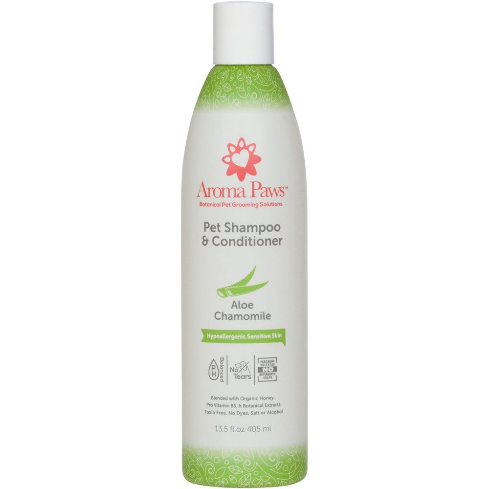 Aroma Paws - Aloe Chamomile Dog Shampoo &amp; Conditioner in One (13.5 Oz)