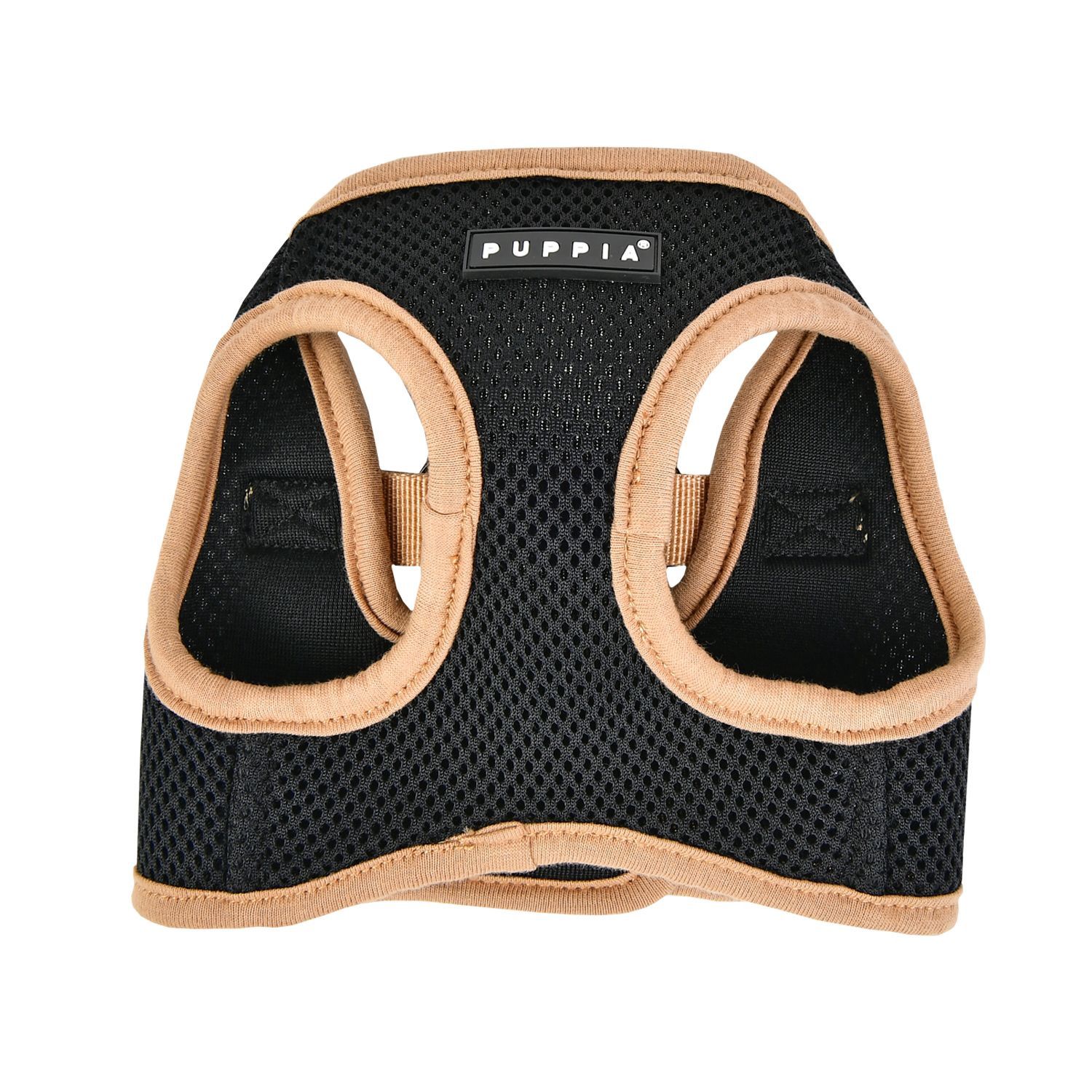 Puppia - Soft Vest Harness II Black Dog Harness, Size: Small