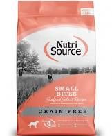 NutriSource - Grain-Free Small Bites Seafood Select Recipe Dog Food, Size: 4lb