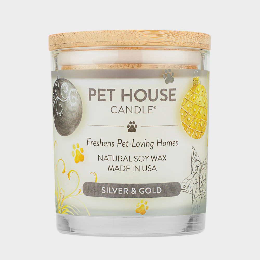One Fur All - Silver &amp; Gold Candle