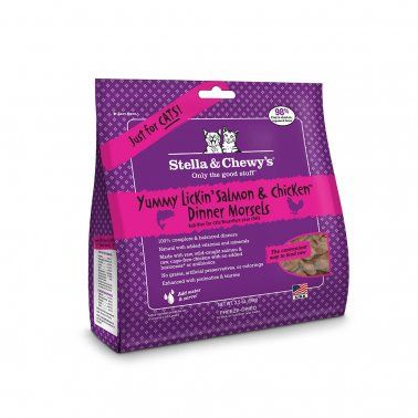 Stella &amp; Chewy's - Yummy Lickin'  Salmon &amp; Chicken Freeze Dried Dinner Morsels  Food, Size: 3.5 oz.
