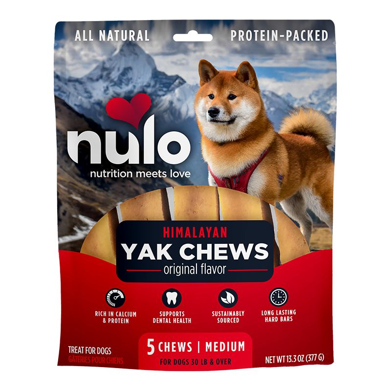 Nulo - Yak Chews Dog Treats, Flavor: Original, Size: 3 Count Large