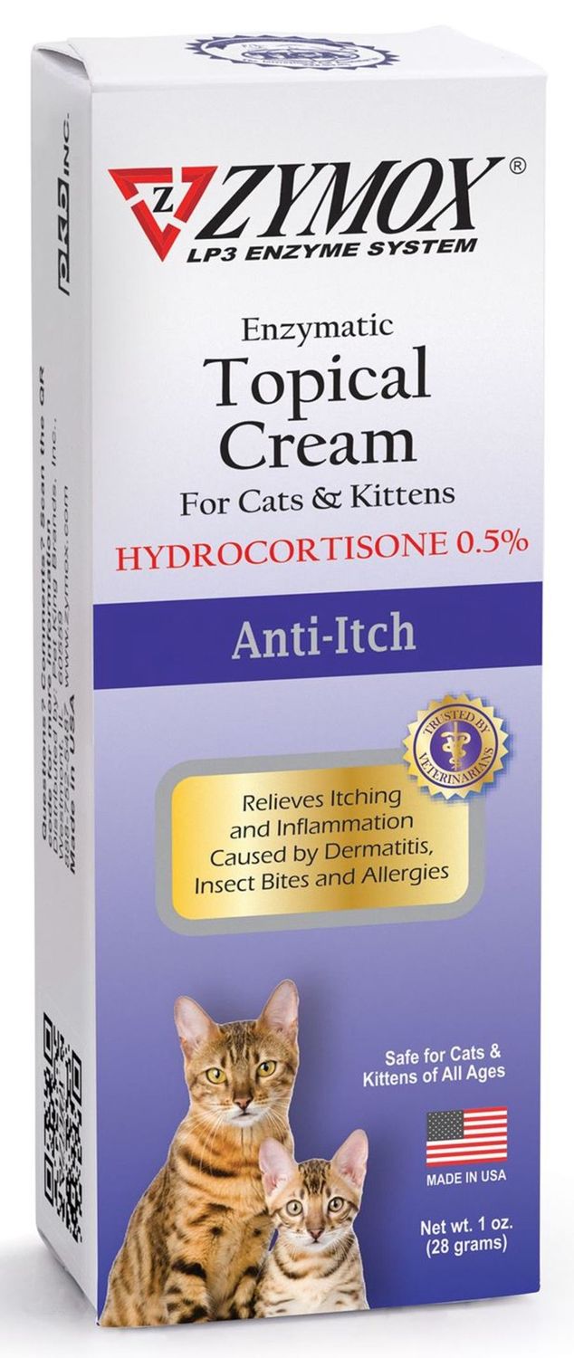 Zymox -  Enzymatic Topical Cream 0.5% Hydrocortisone for Cats &amp; Kittens