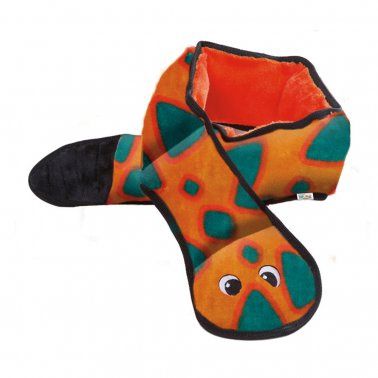 Outward Hound - Invincible Snake  Orange Blue Large, Size: Extra Large