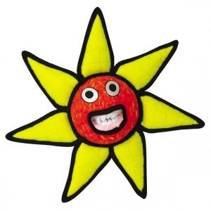 Tuffy - Red Alien Ball Flower Dog Toy