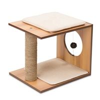 Catit - Vesper V-Stool - Walnut - 46.5 x 37 x 37 cm