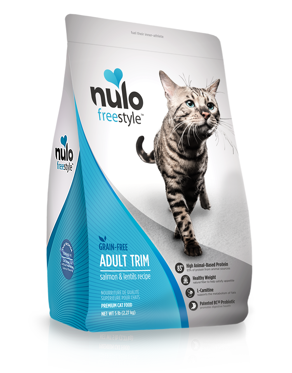 Nulo - Freestyle Salmon &amp; LentilsGrain-Free Adult Trim  Dry Cat Food, Size: 5#