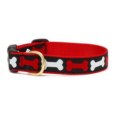 Up Country - No Bones About It Dog Collar, Size: SM