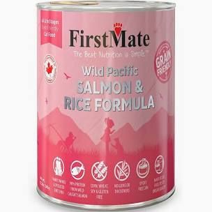 FirstMate - (CASE PACK) Wild Pacific Salmon &amp; Rice Formula Dog Food 12.2 oz./ 12 PACK