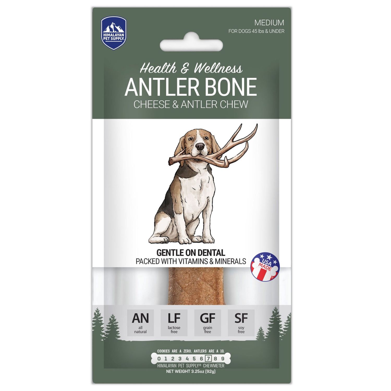 Himalayan Dog Chew - Antler Bone Medium 3.25 oz